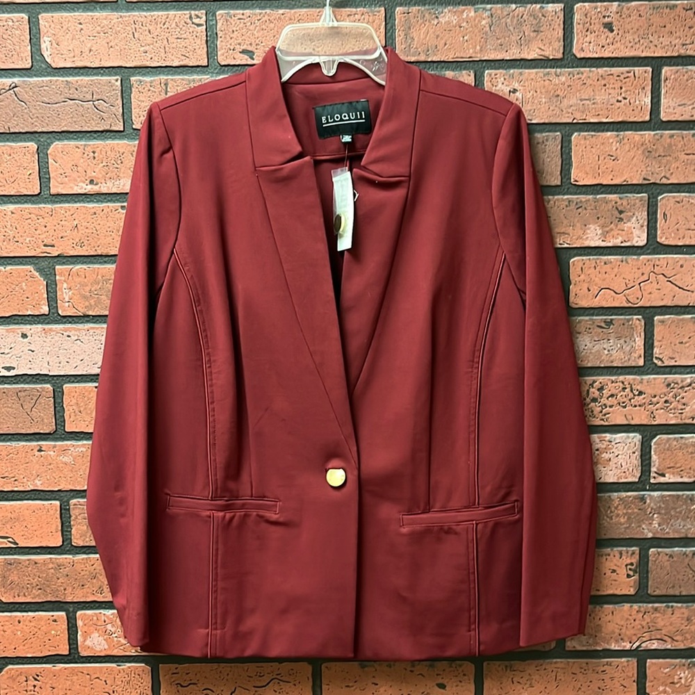 NWT Eloquii 1 button jacket size 16